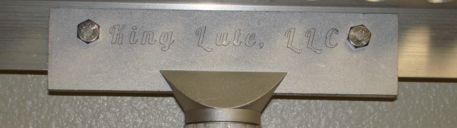 The cast aluminum King Lute, LLC connector.